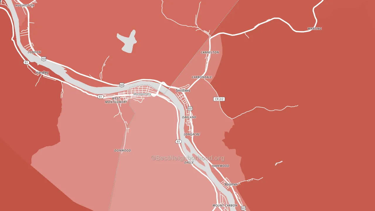 25186, WV block-group political-lean map