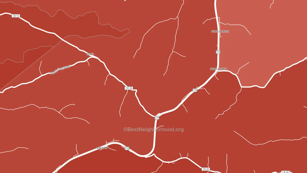 25203, WV block-group political-lean map