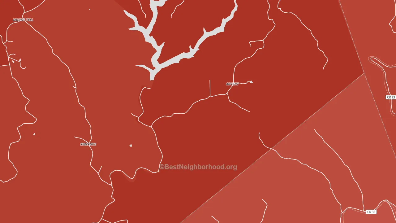 25231, WV block-group political-lean map