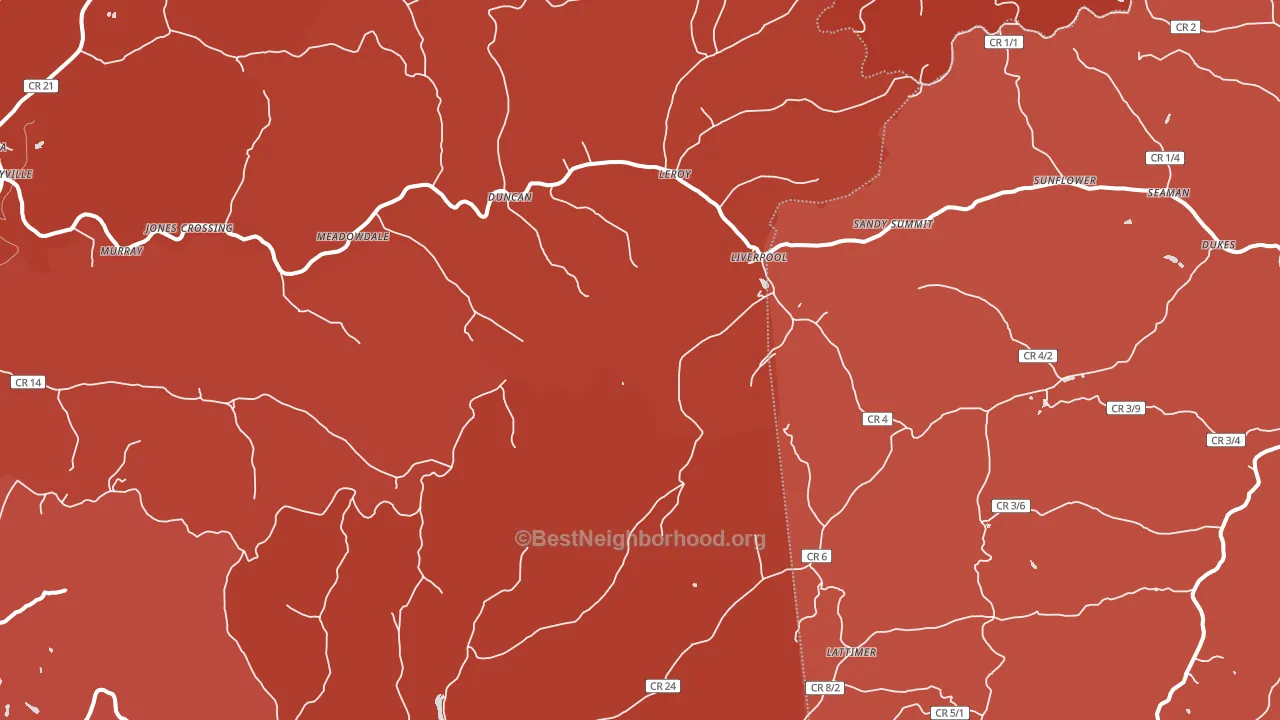 25252, WV block-group political-lean map