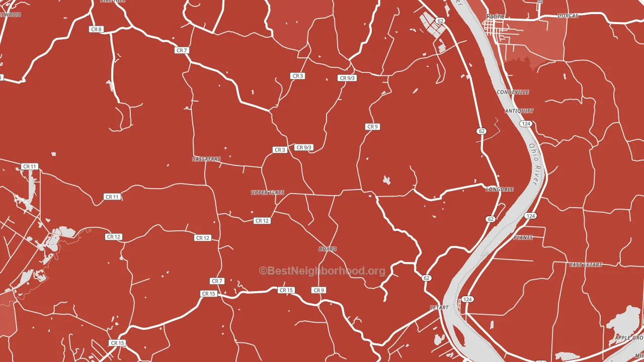 25253, WV block-group political-lean map