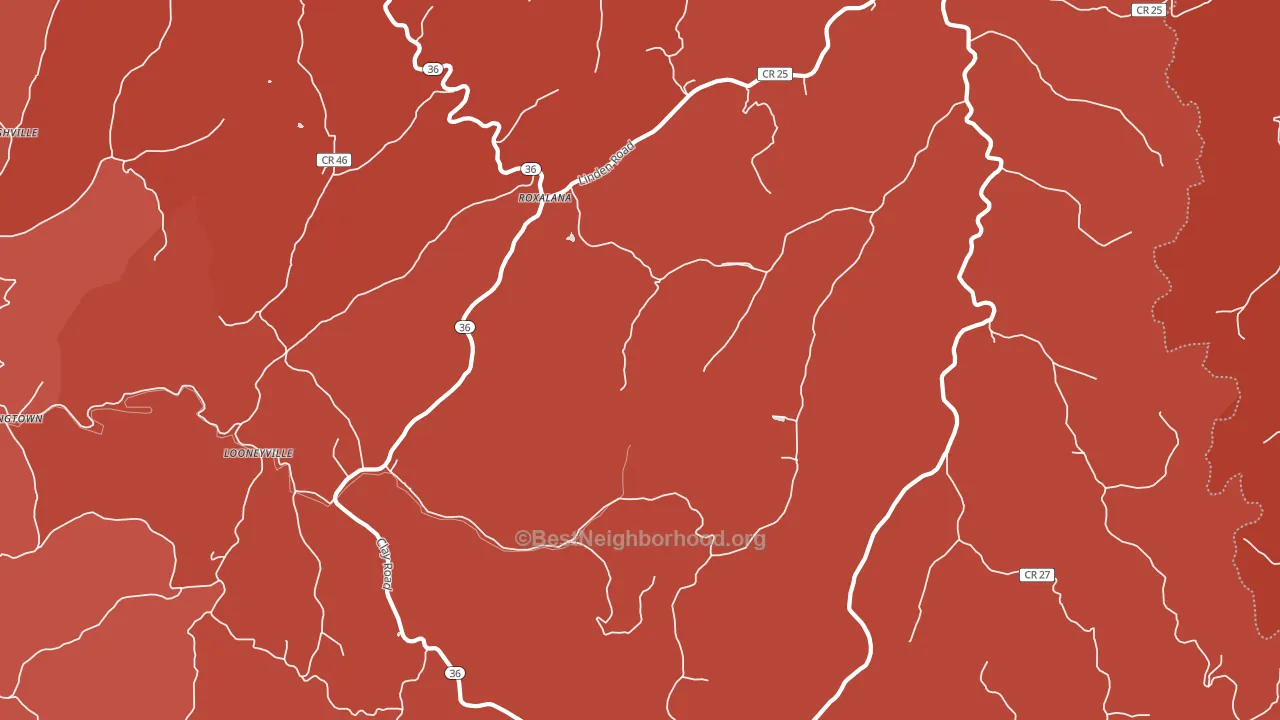 25259, WV block-group political-lean map