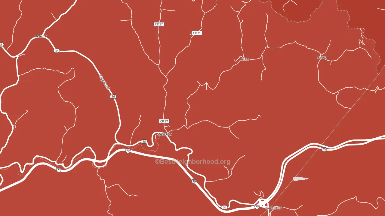 25266, WV block-group political-lean map