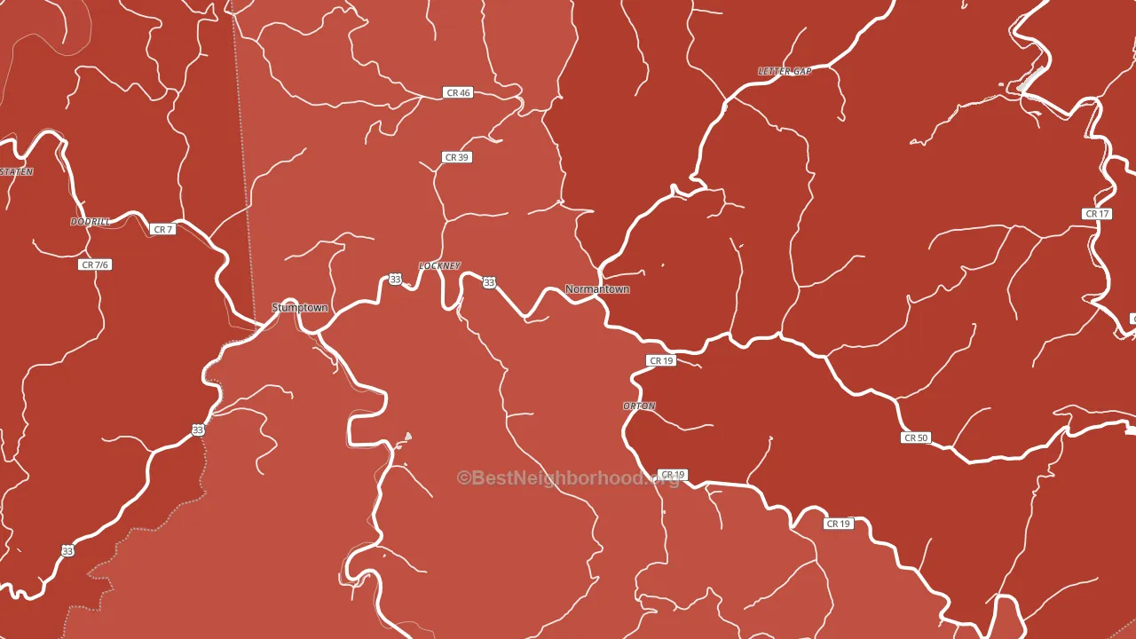 25267, WV block-group political-lean map