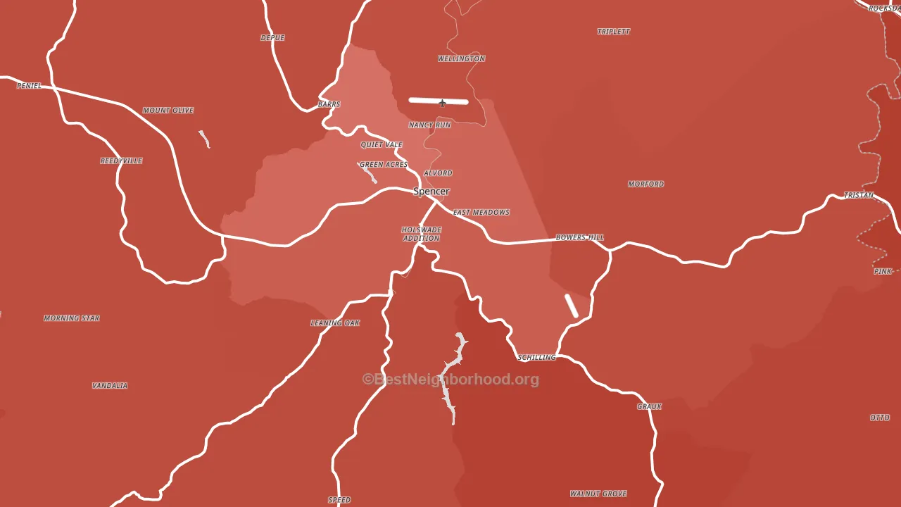 25276, WV block-group political-lean map