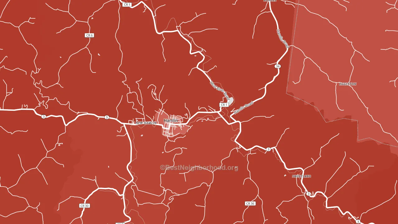 25523, WV block-group political-lean map