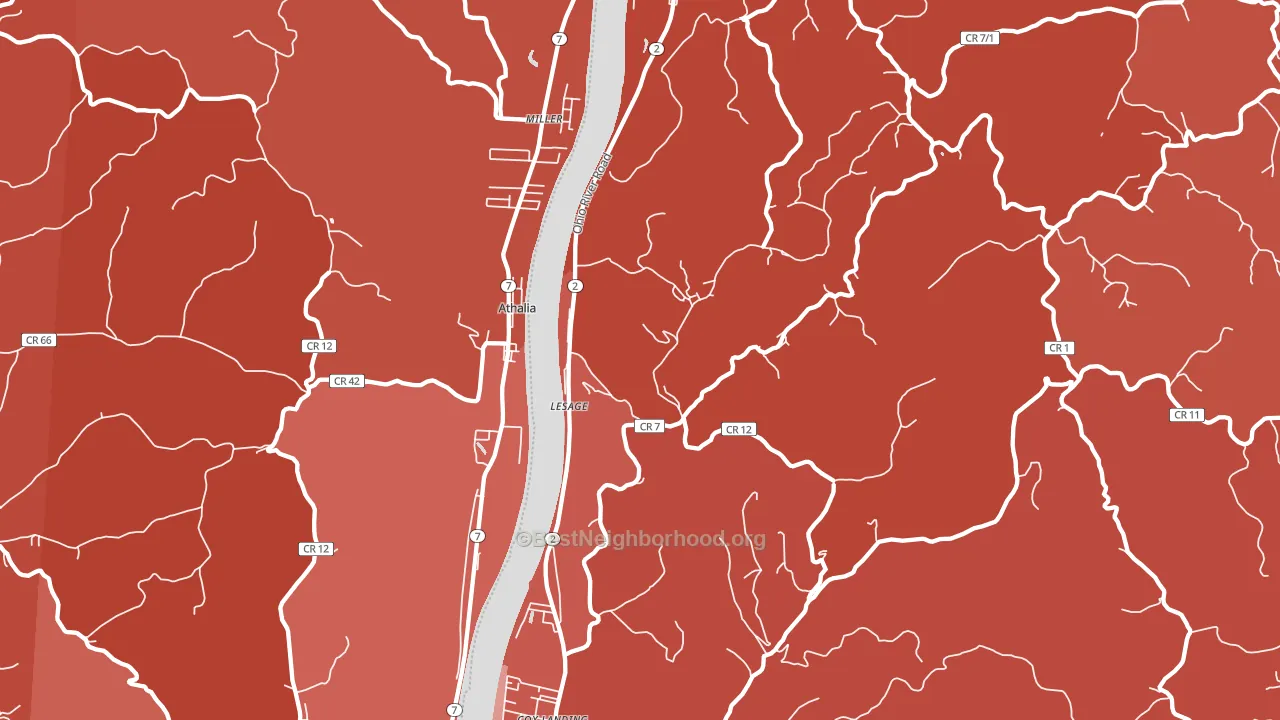 25537, WV block-group political-lean map
