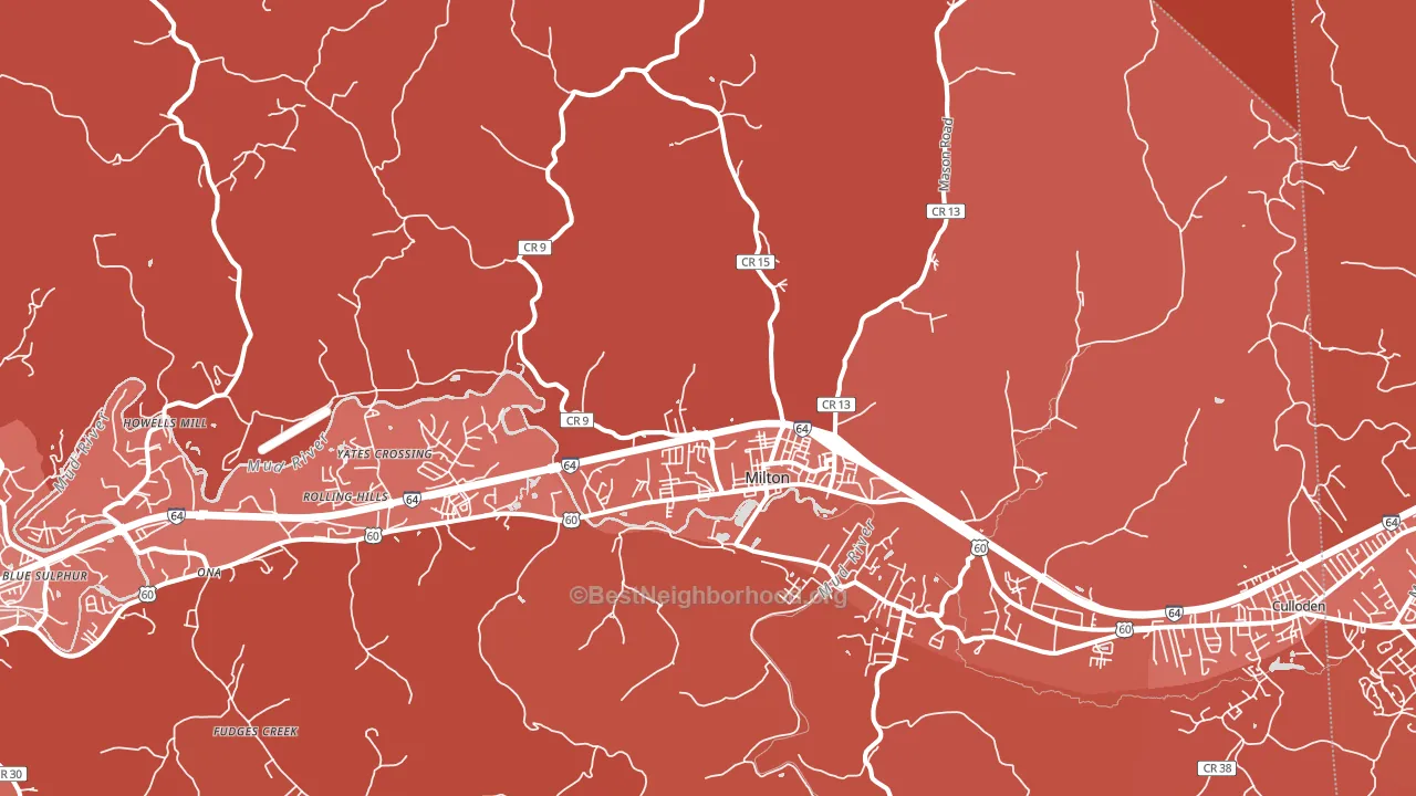 25541, WV block-group political-lean map
