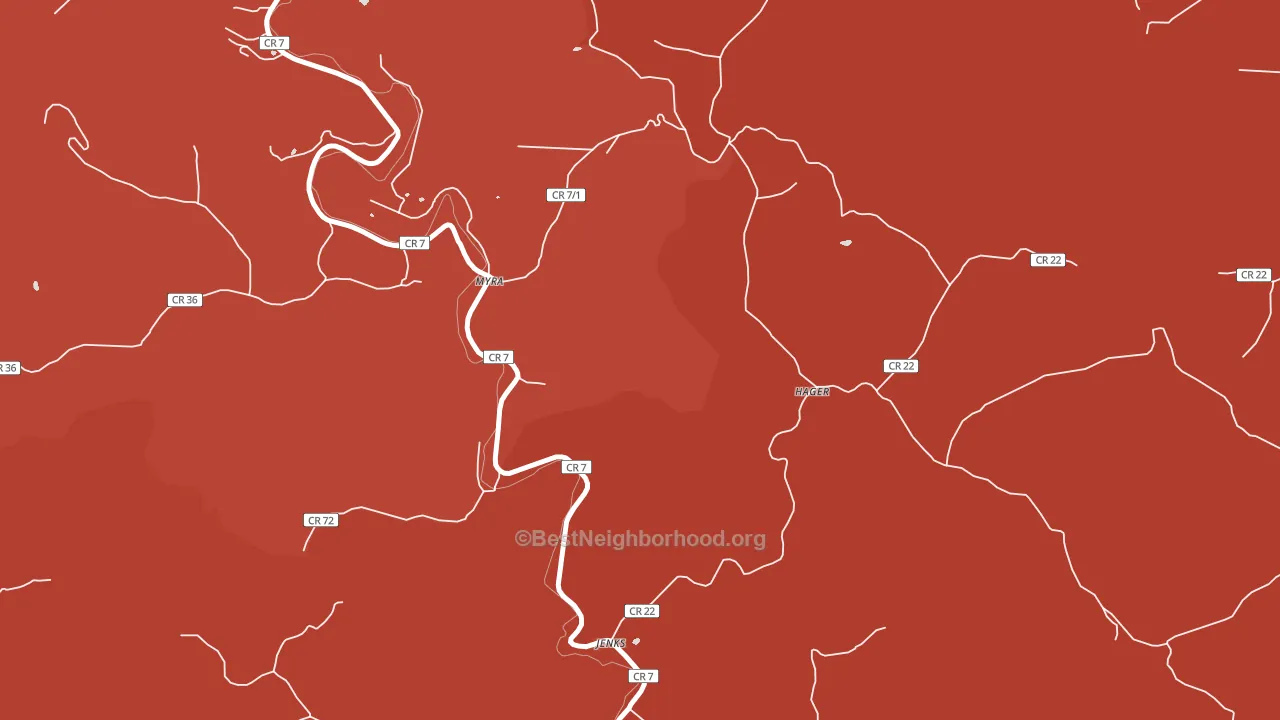 25544, WV block-group political-lean map