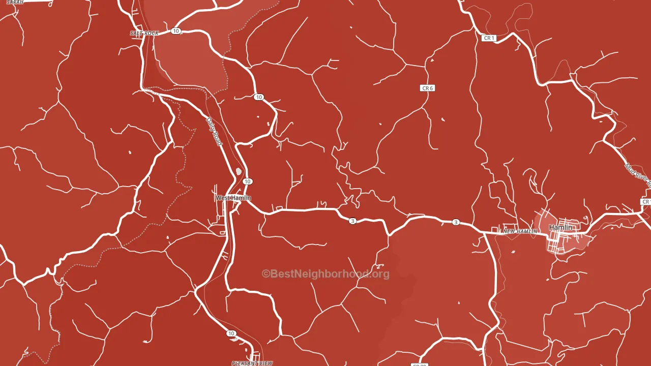 25571, WV block-group political-lean map