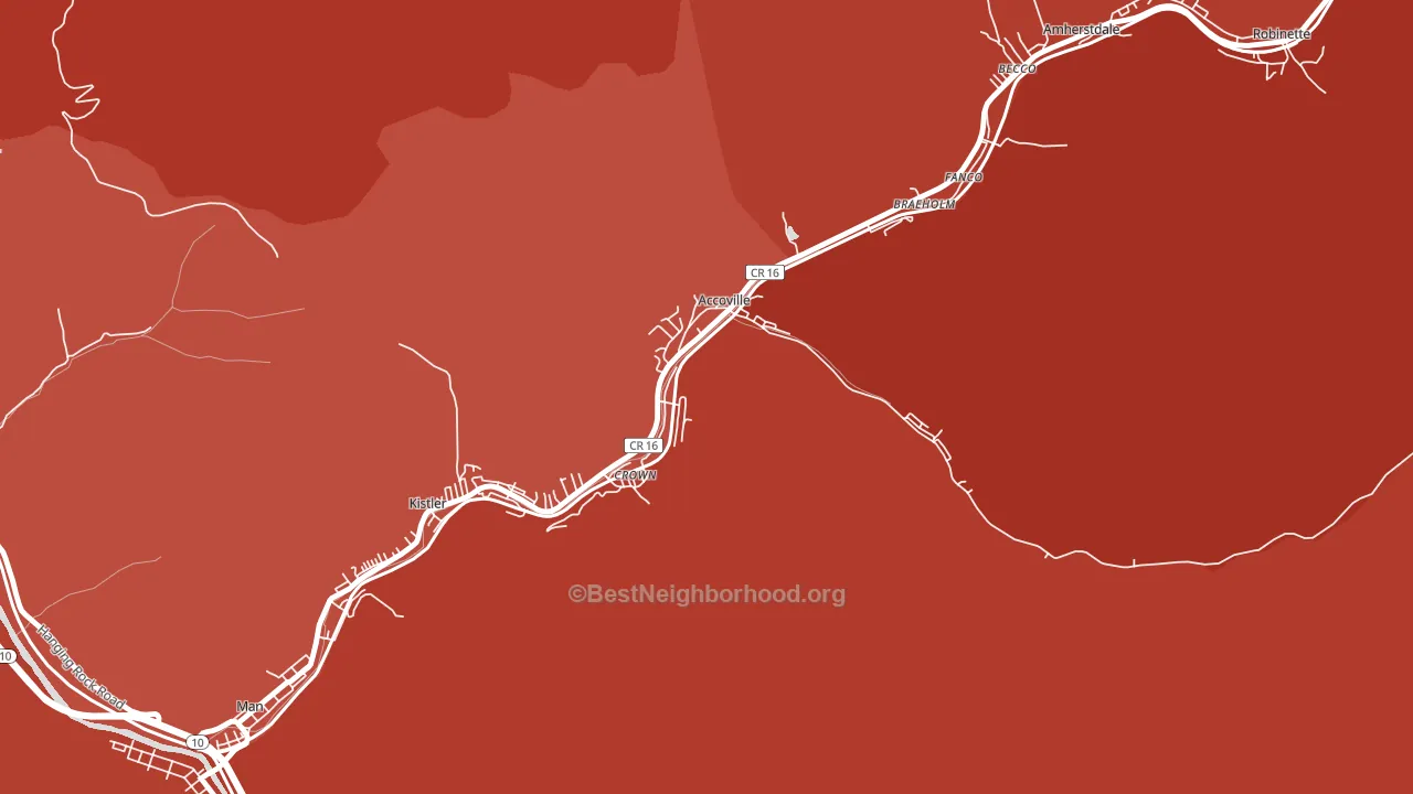 25606, WV block-group political-lean map