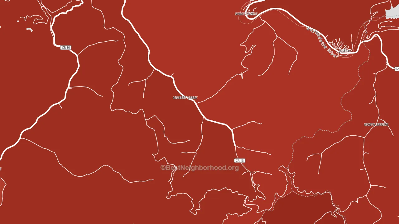 25608, WV block-group political-lean map