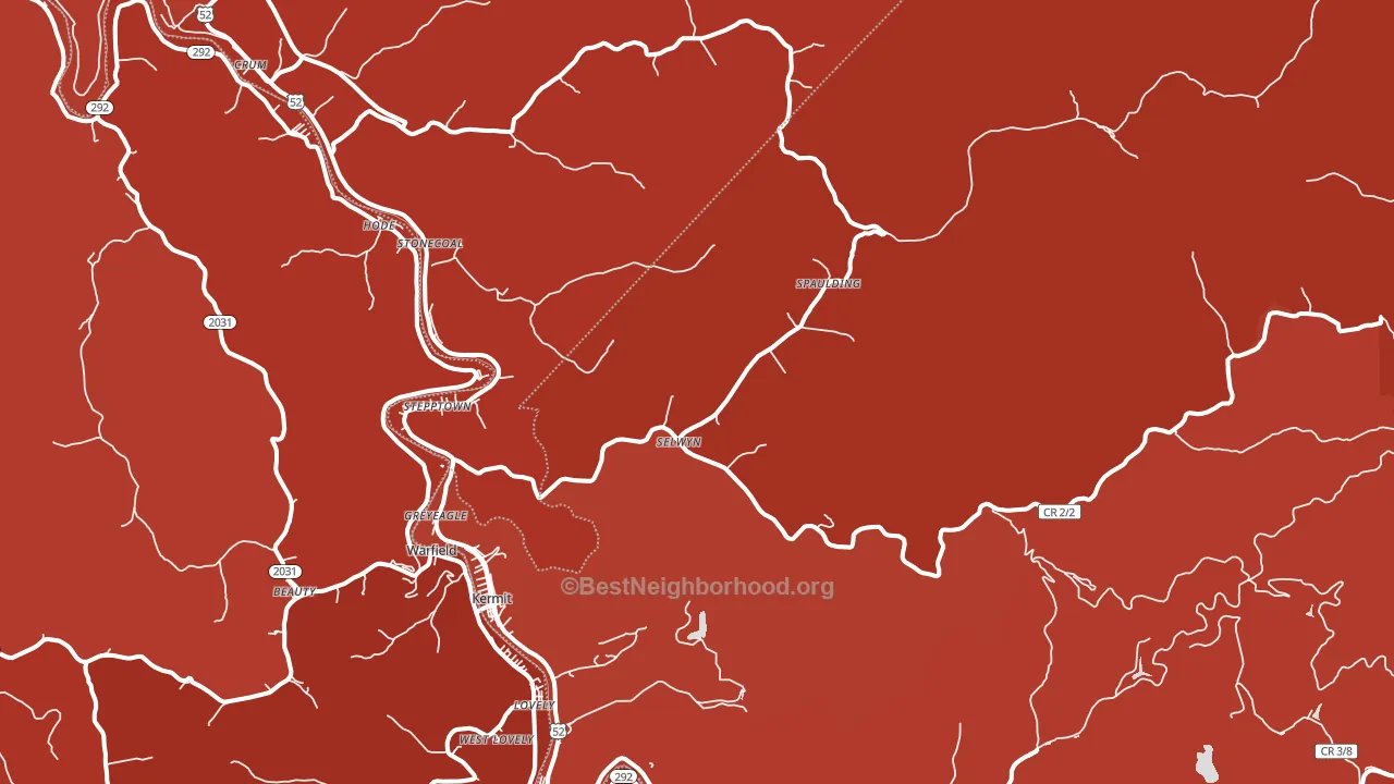 25674, WV block-group political-lean map