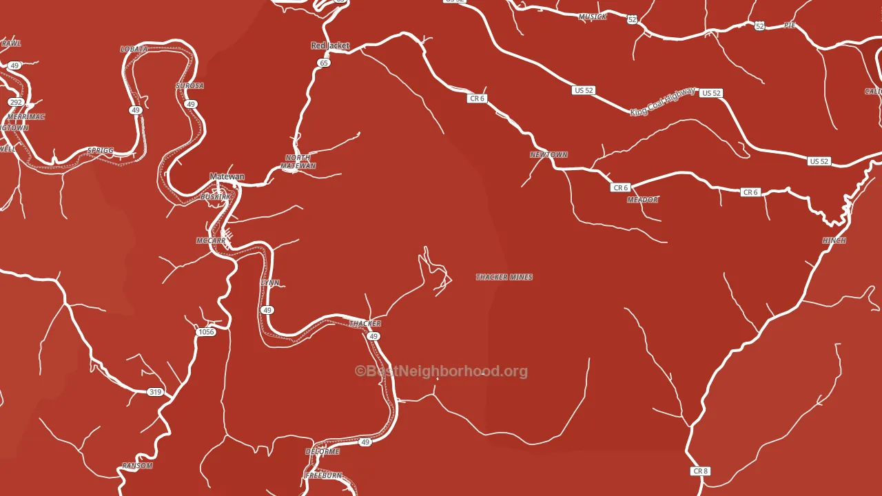 25678, WV block-group political-lean map