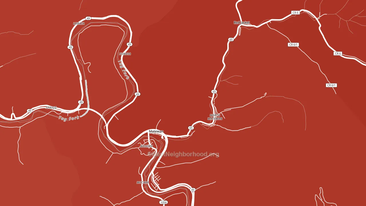 25688, WV block-group political-lean map