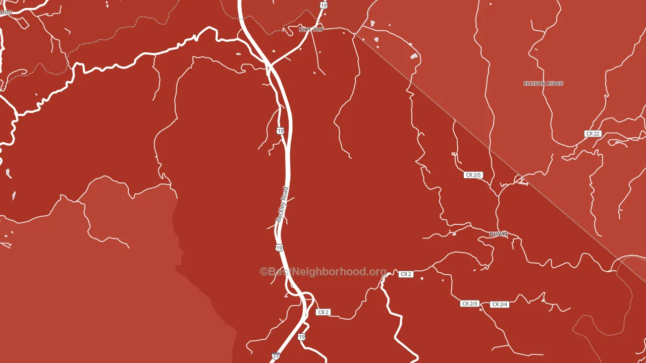 25841, WV block-group political-lean map
