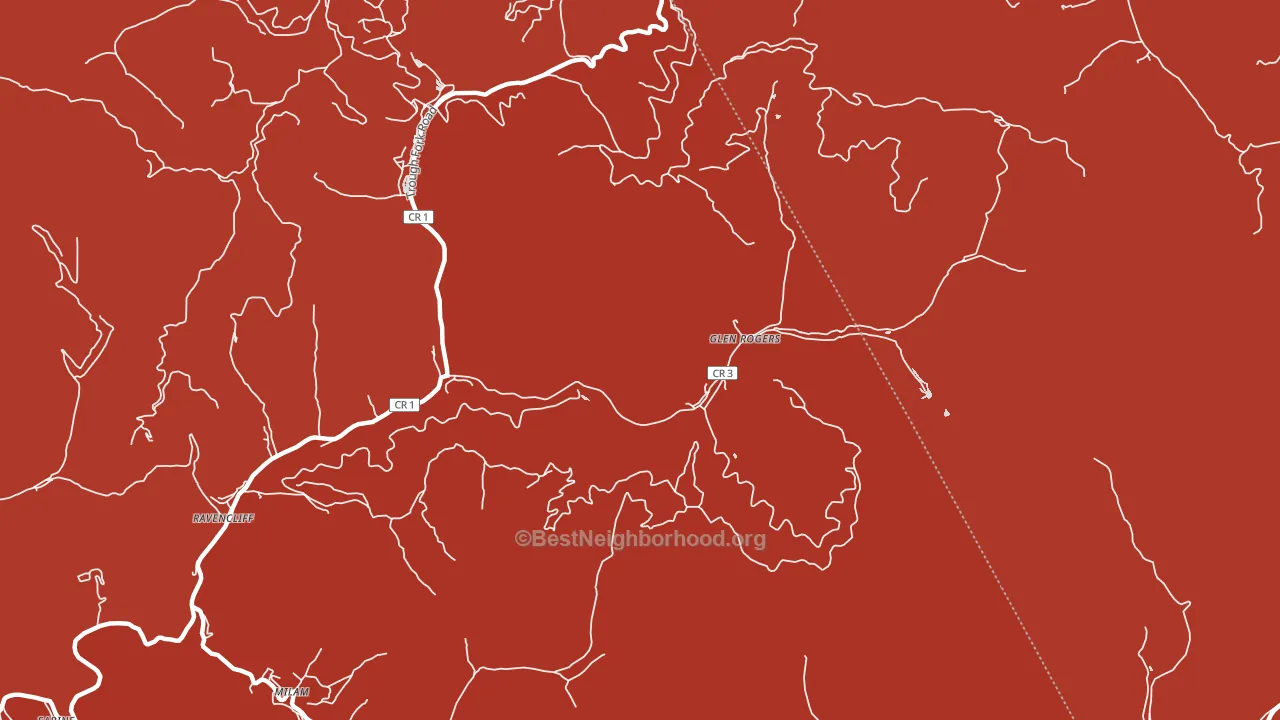 25848, WV block-group political-lean map
