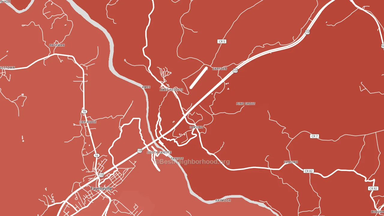 25862, WV block-group political-lean map