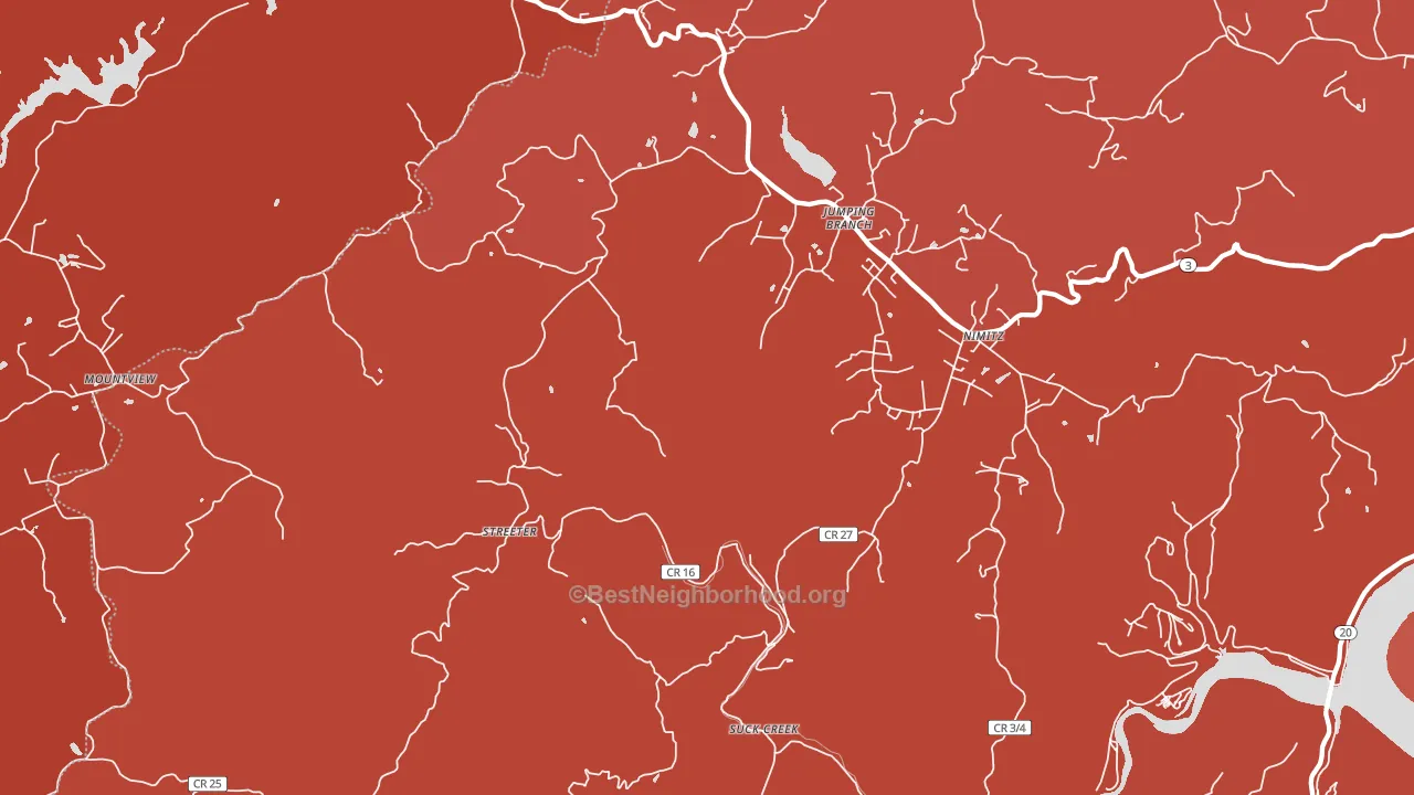 25969, WV block-group political-lean map