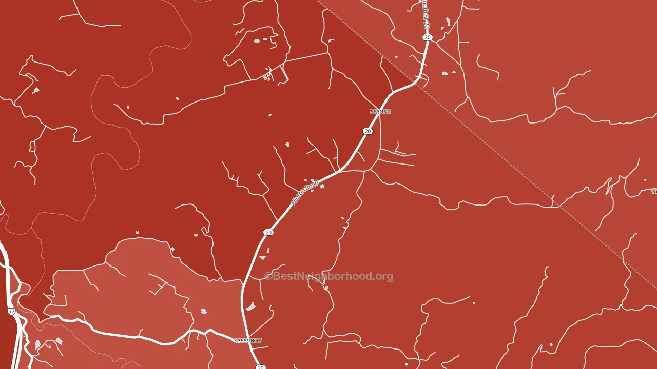 25971, WV block-group political-lean map