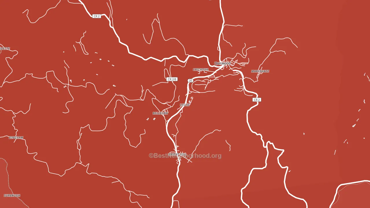 25972, WV block-group political-lean map