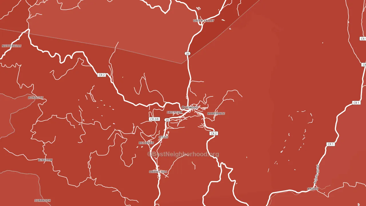 25981, WV block-group political-lean map