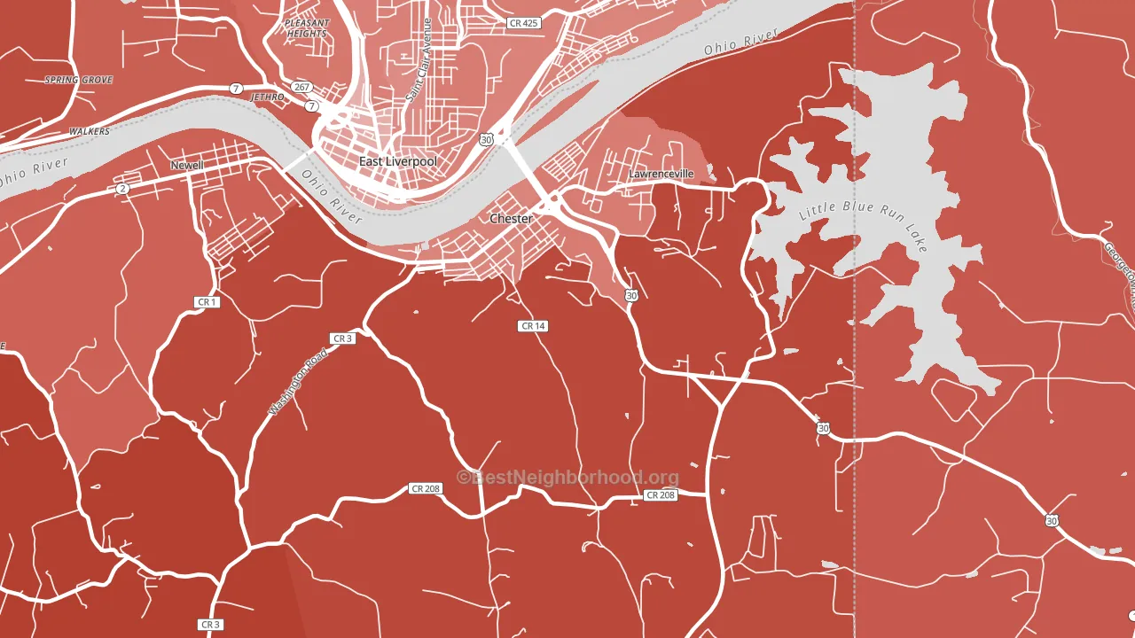 26034, WV block-group political-lean map