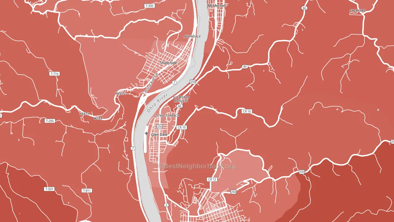 26038, WV block-group political-lean map