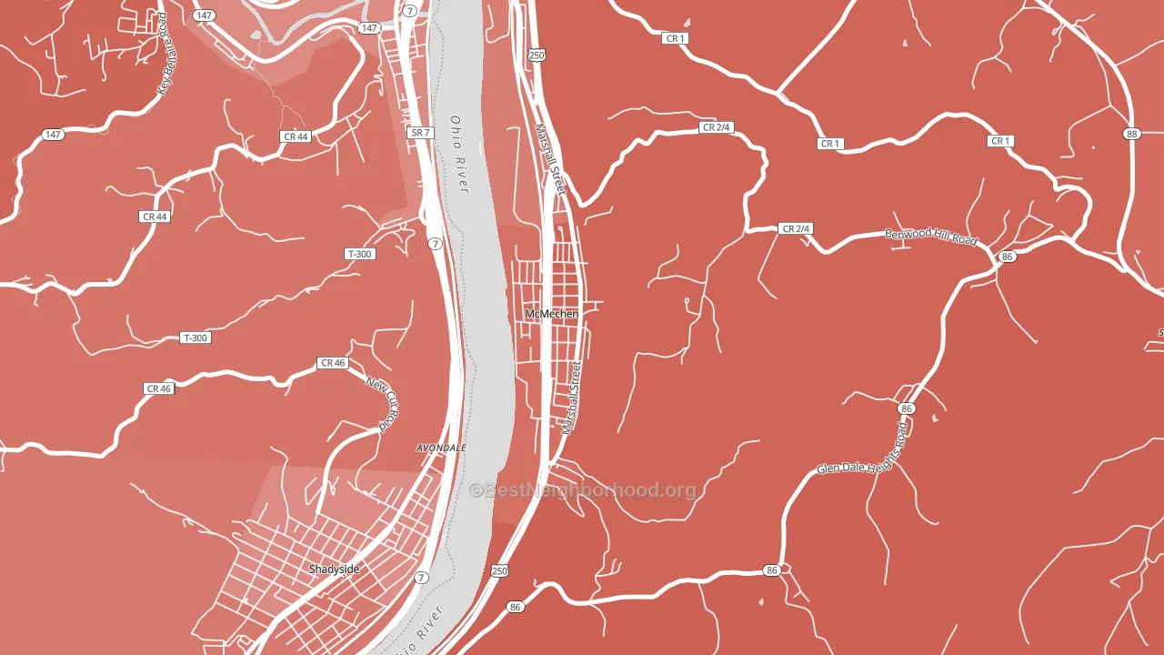26040, WV block-group political-lean map