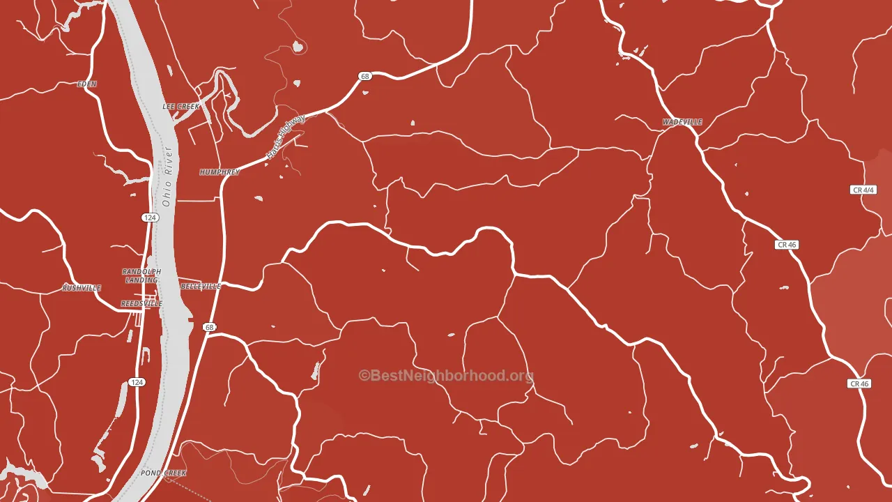 26133, WV block-group political-lean map
