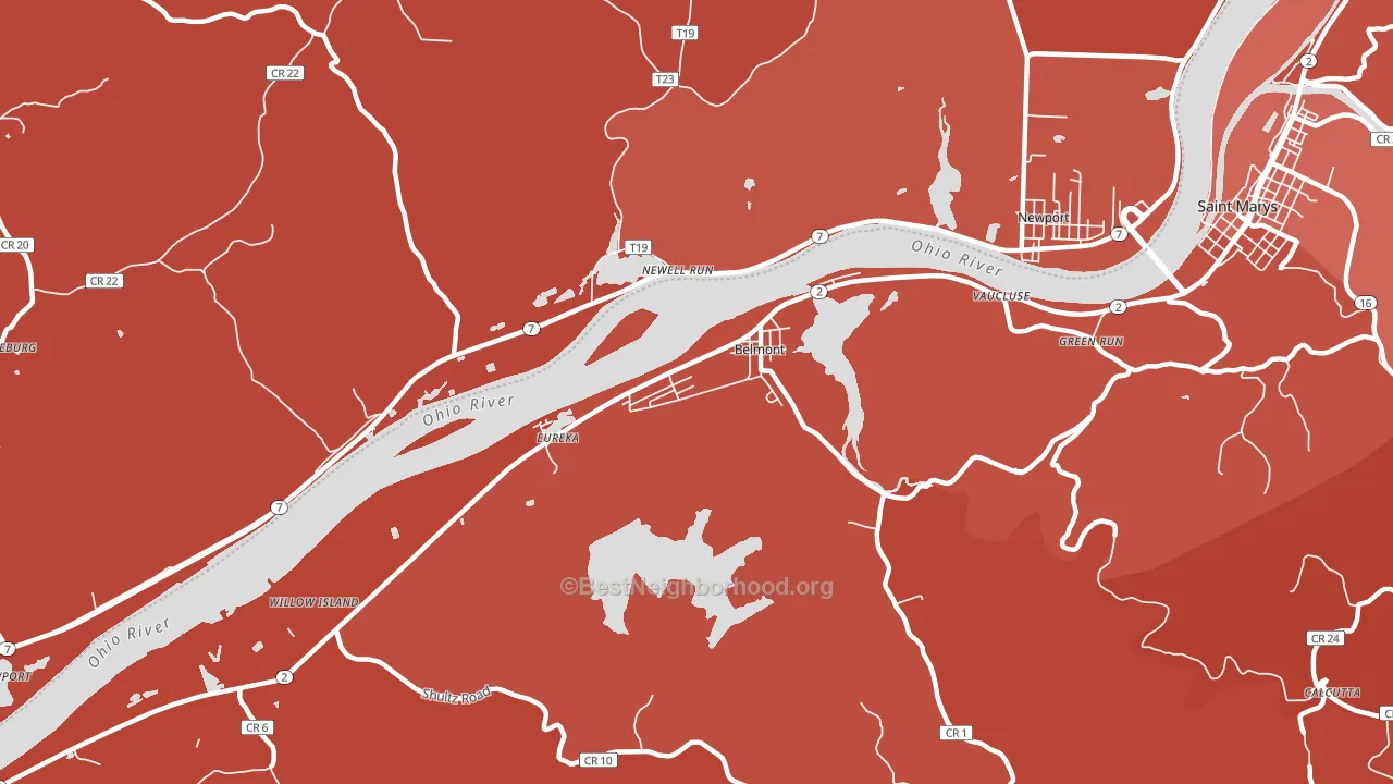 26134, WV block-group political-lean map