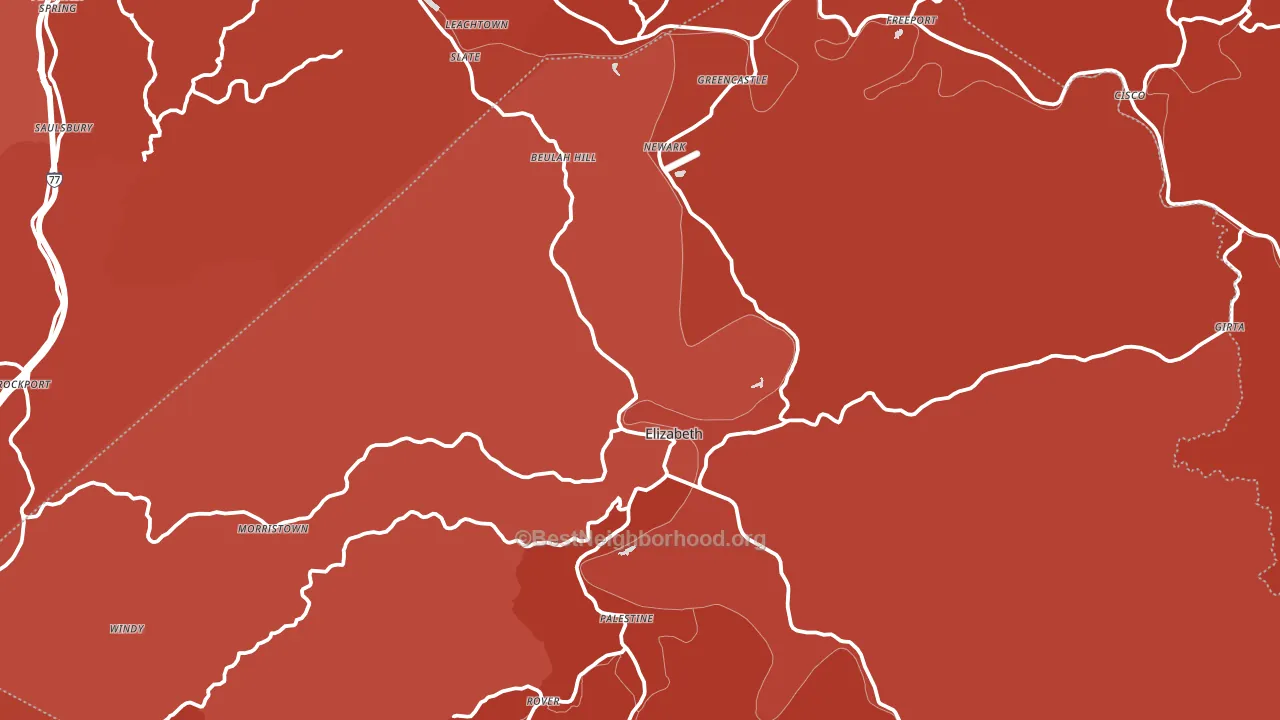 26143, WV block-group political-lean map