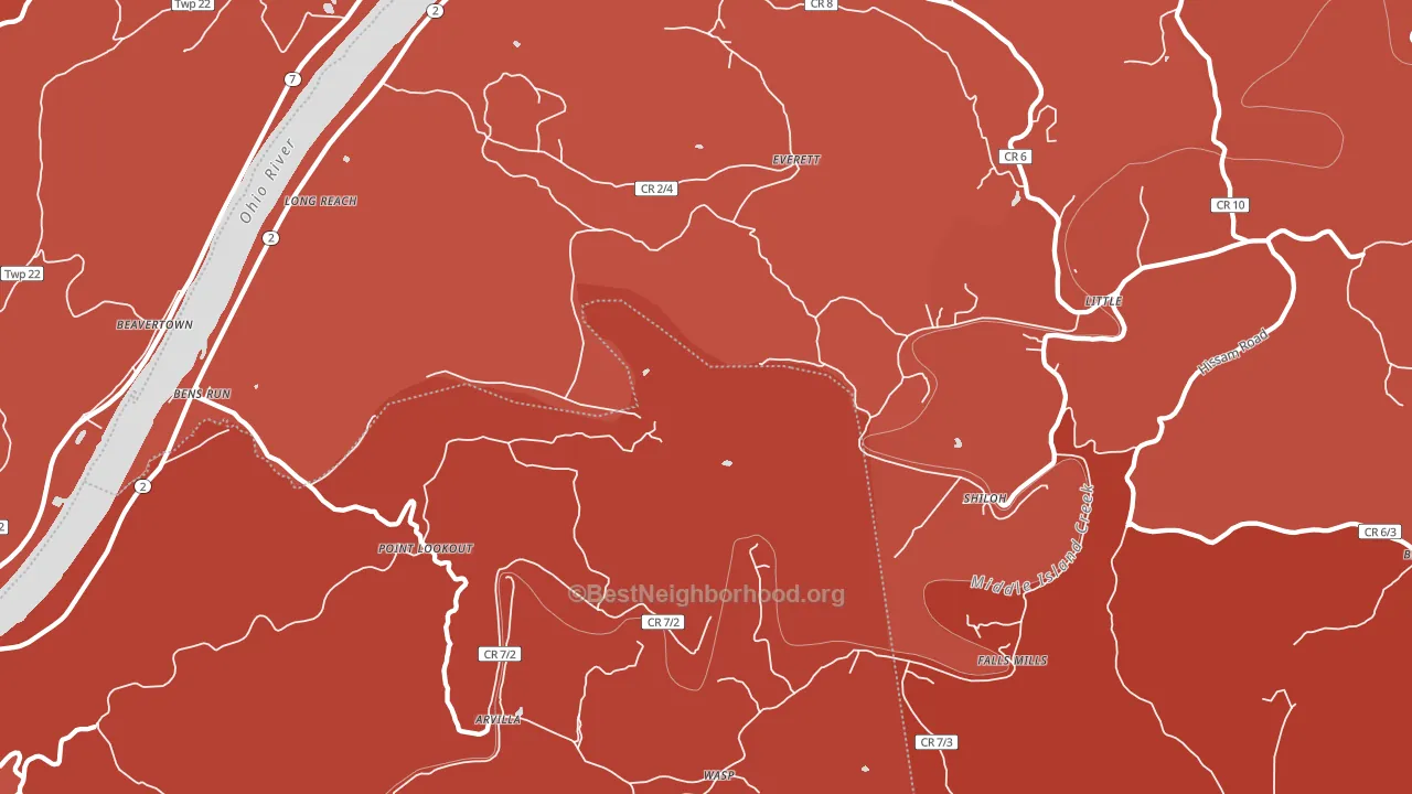 26146, WV block-group political-lean map