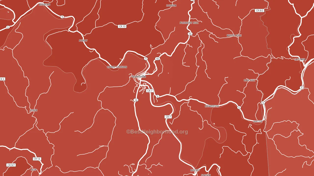 26147, WV block-group political-lean map