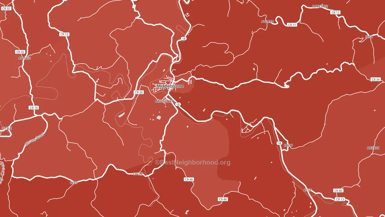 26149, WV block-group political-lean map