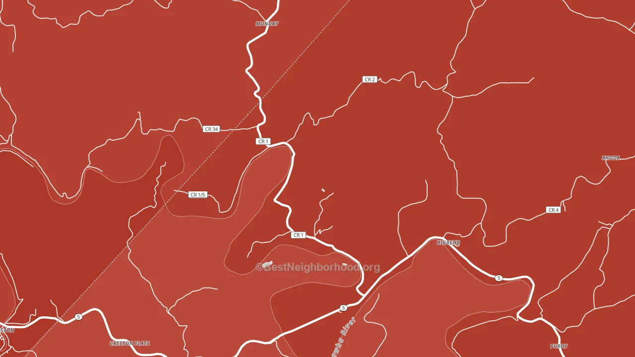 26152, WV block-group political-lean map