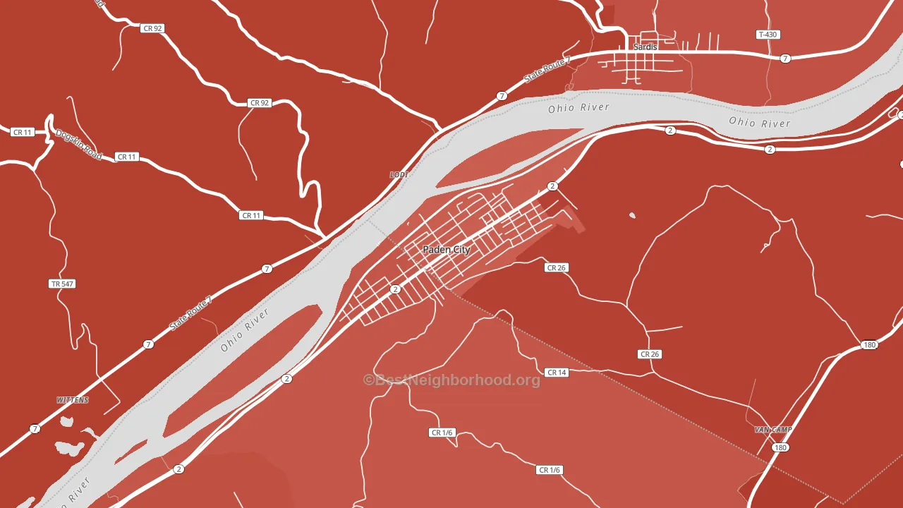 26159, WV block-group political-lean map