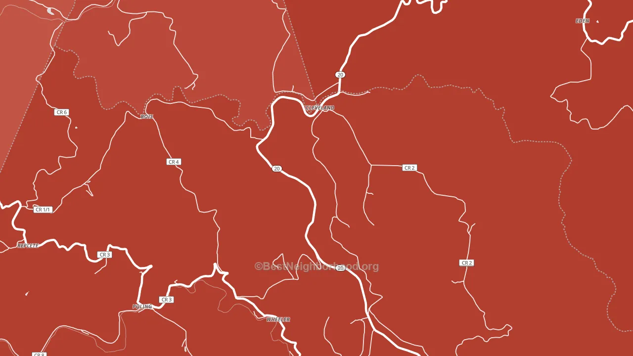 26215, WV block-group political-lean map