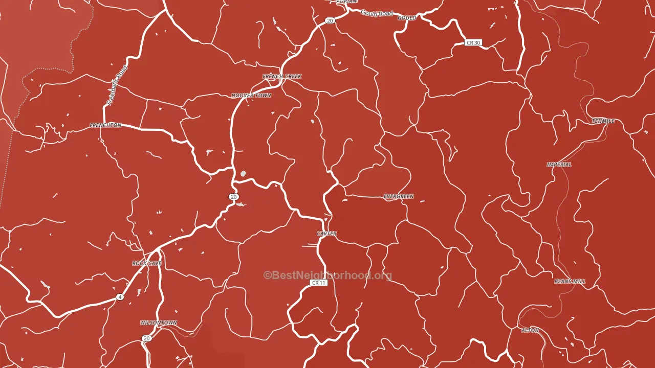 26218, WV block-group political-lean map