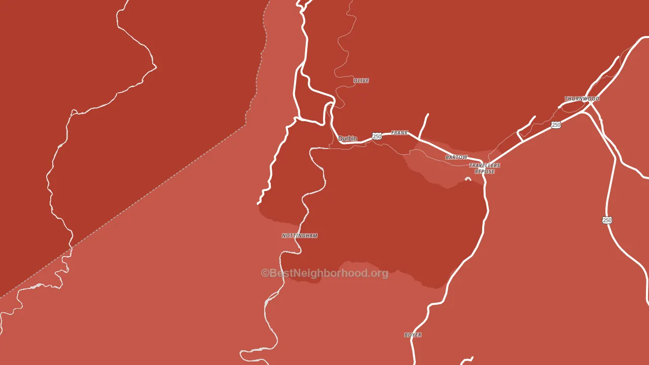 26264, WV block-group political-lean map