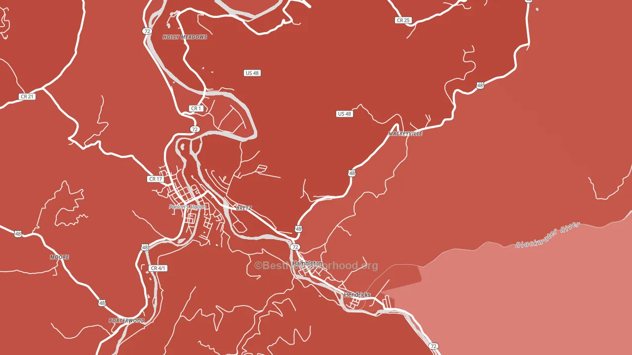 26269, WV block-group political-lean map