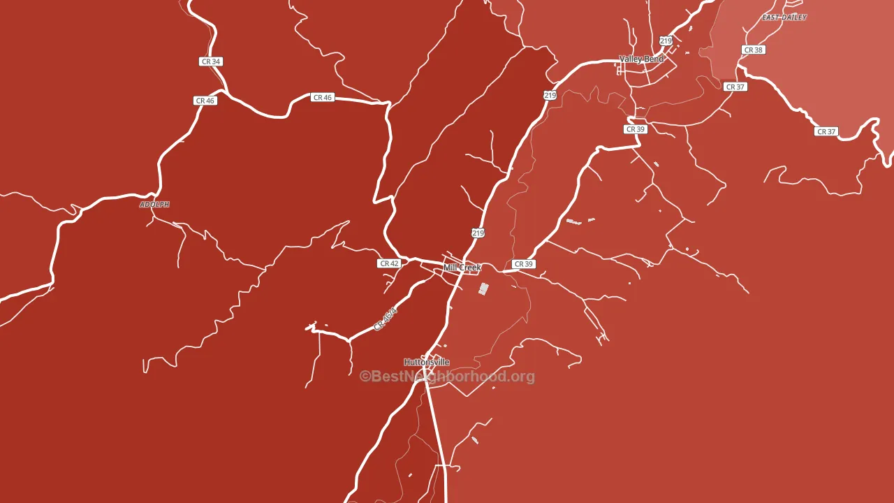 26280, WV block-group political-lean map
