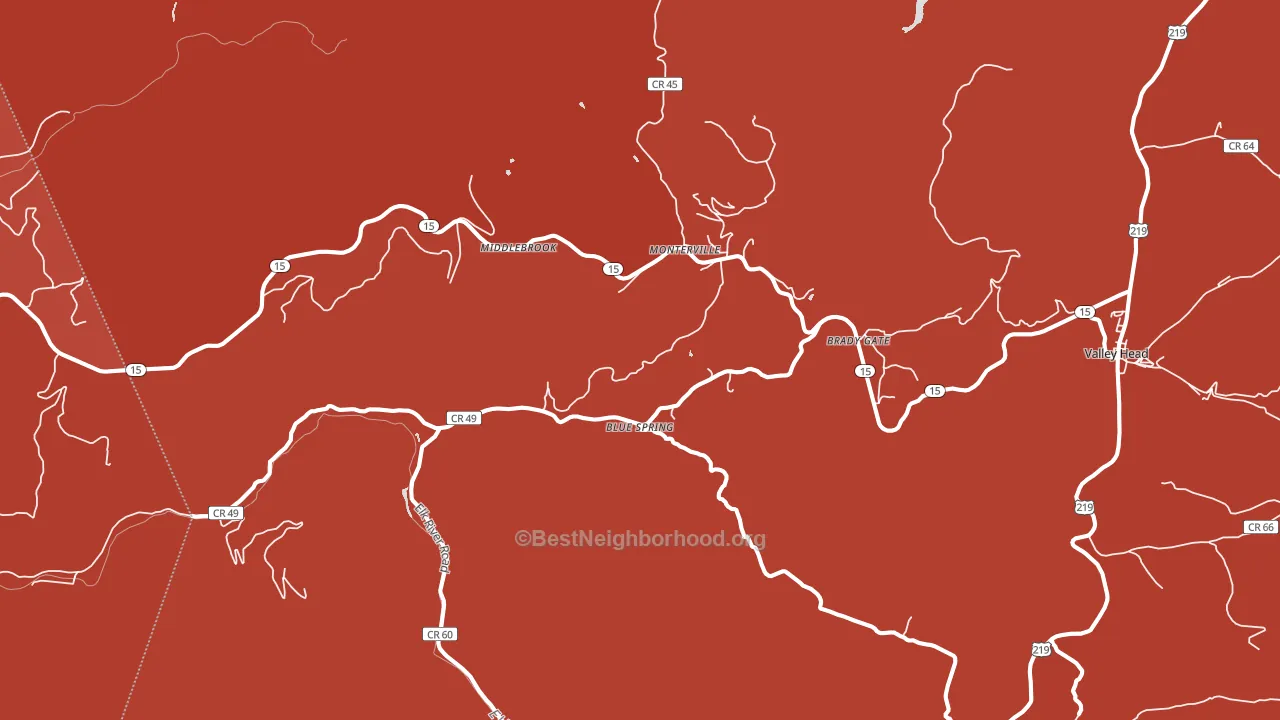 26282, WV block-group political-lean map