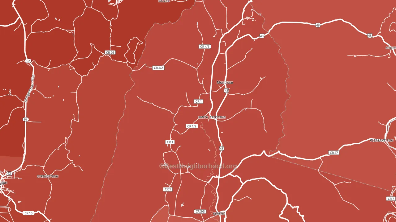 26283, WV block-group political-lean map