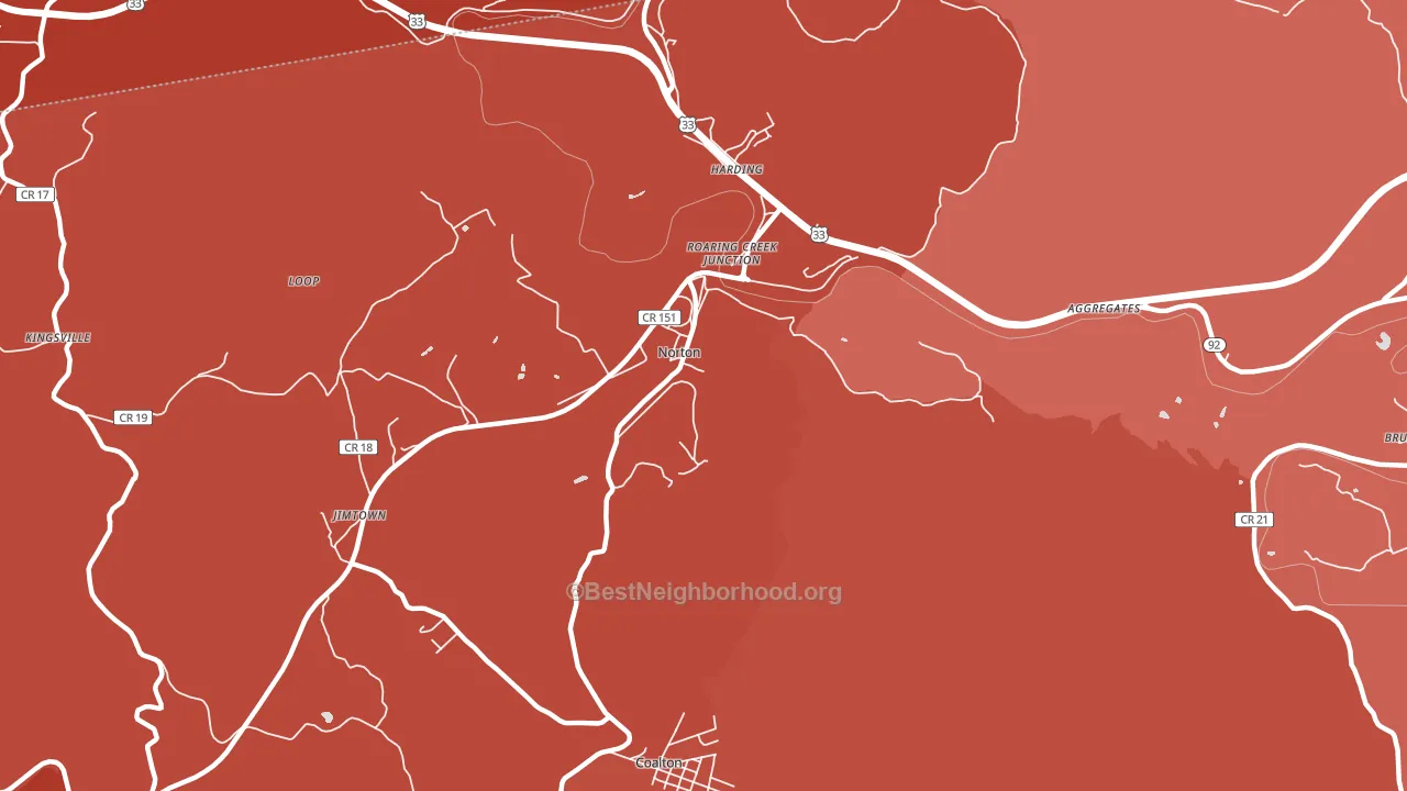 26285, WV block-group political-lean map