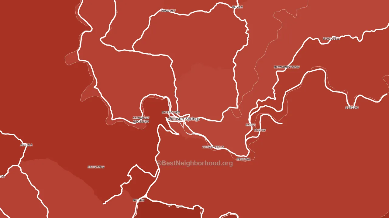 26288, WV block-group political-lean map