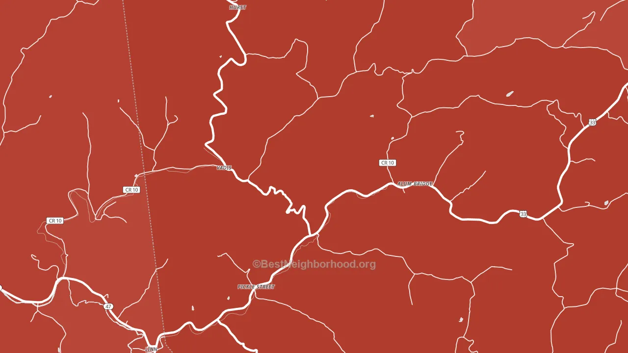 26321, WV block-group political-lean map