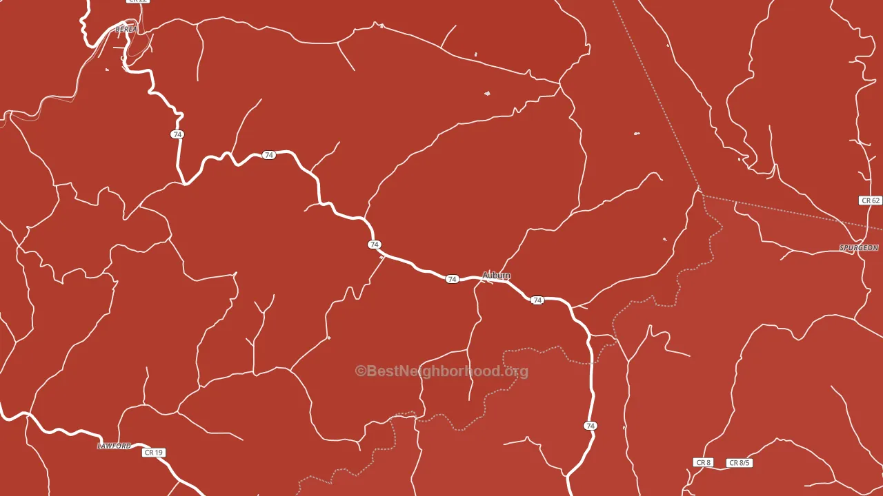 26325, WV block-group political-lean map