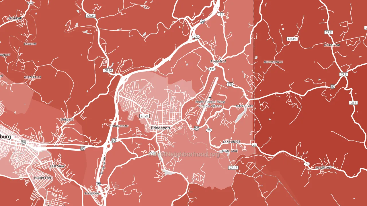 26330, WV block-group political-lean map
