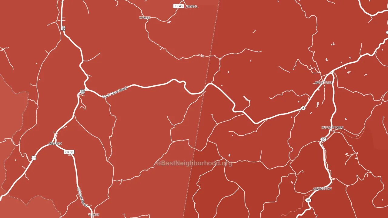 26343, WV block-group political-lean map